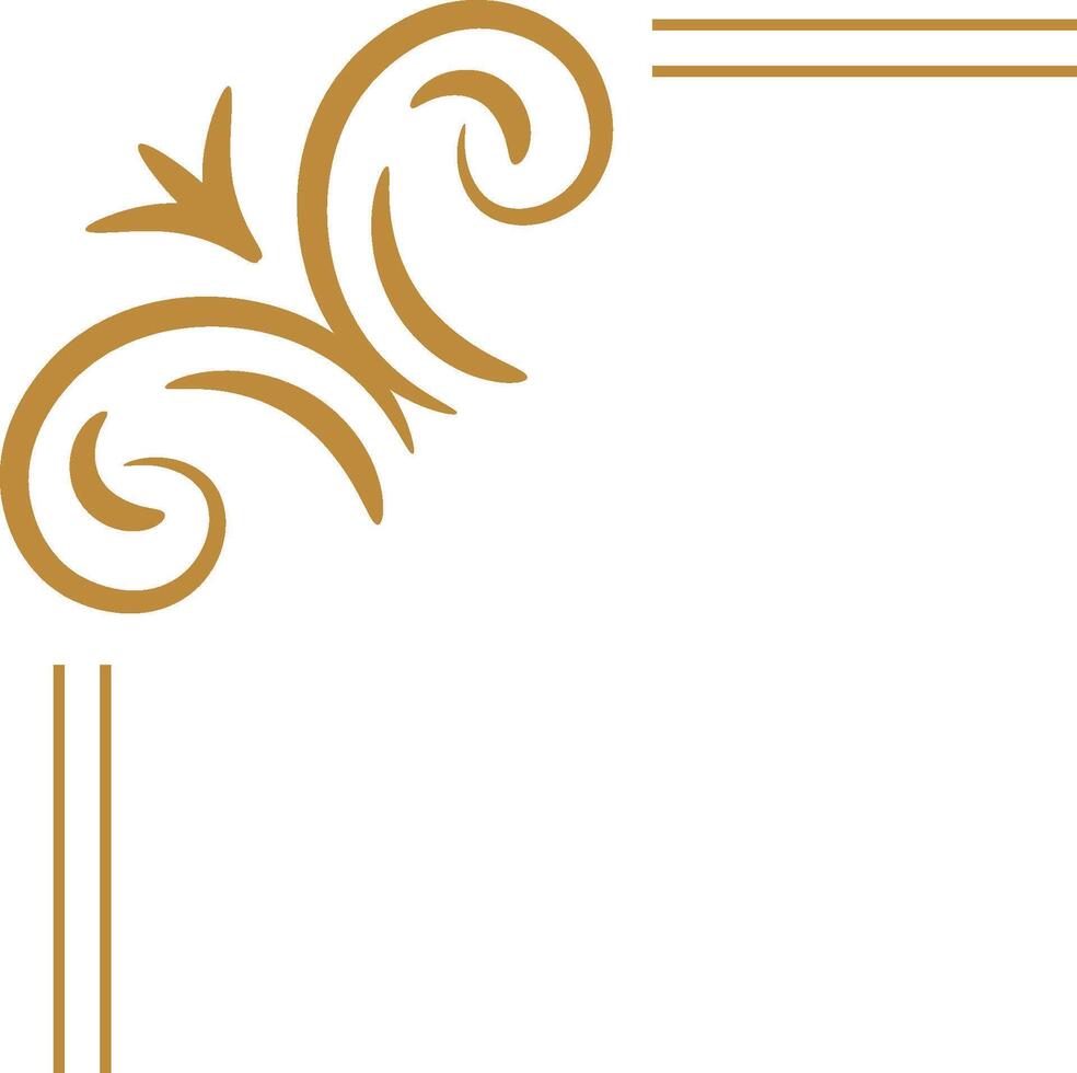 Retro Decorative Corner Frame vector