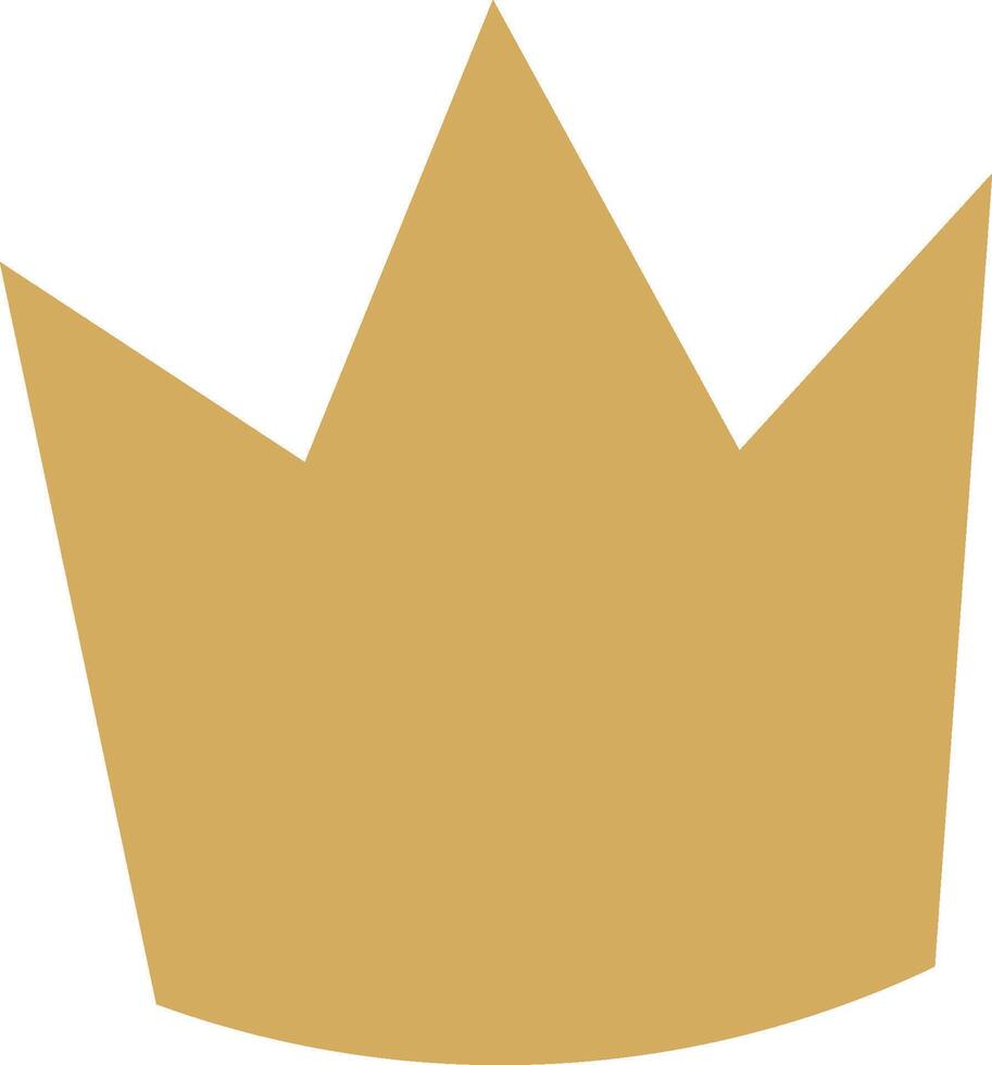 Minimalist Crown Silhouette vector
