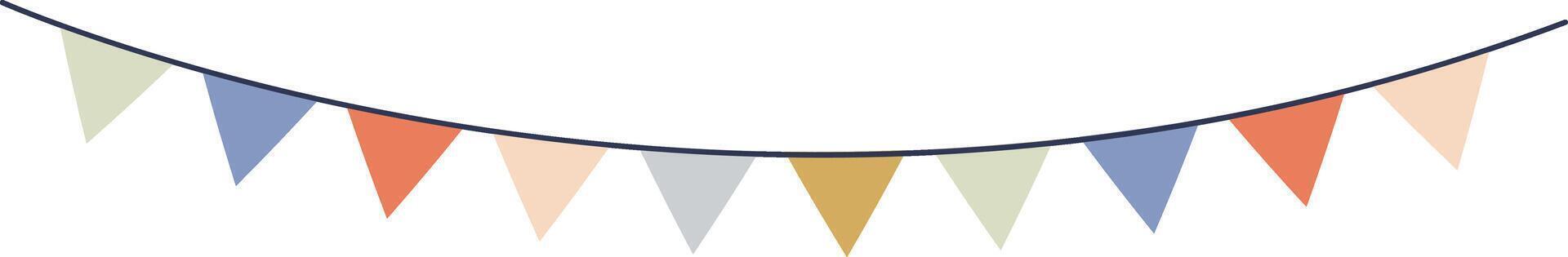 Festive Bunting Garland vector