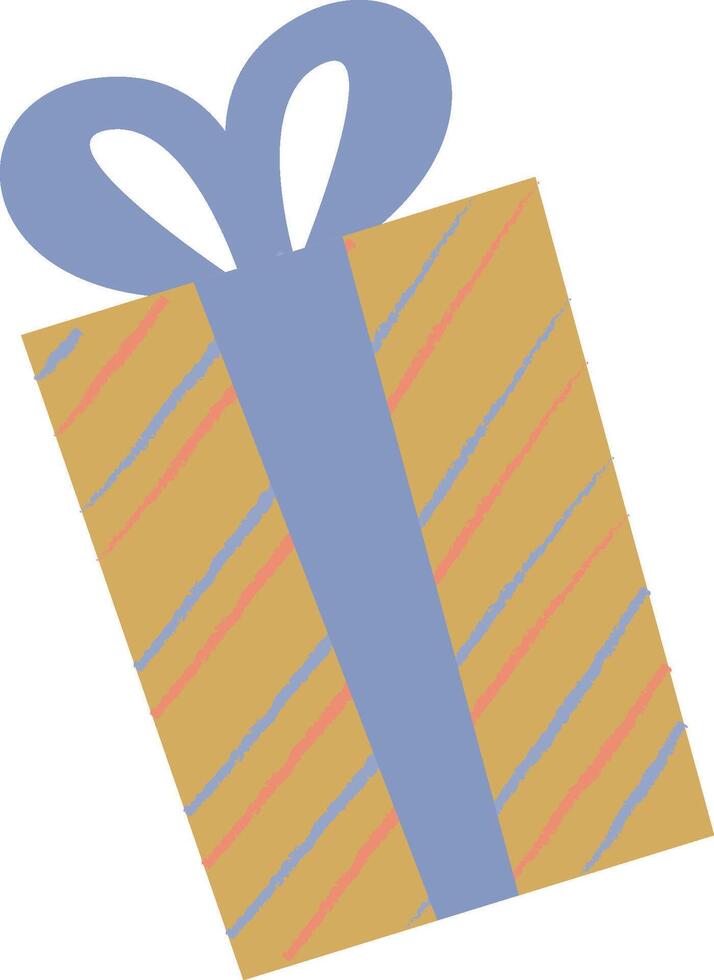 Gift Box with Ribbon Design vector