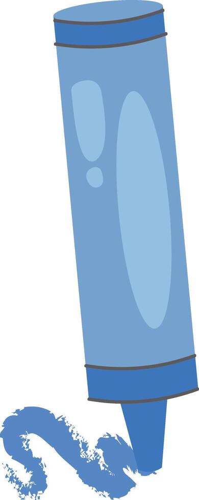 Crayon Drawing on White Background vector