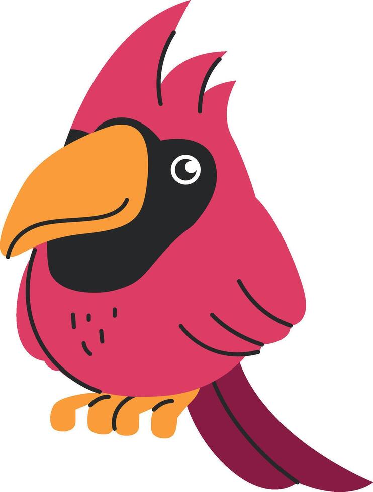 Cartoon Parrot Bird vector