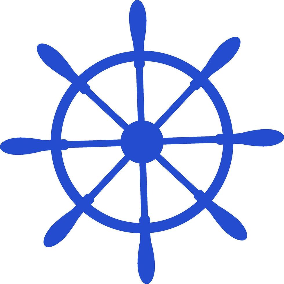 Nautical Ship Wheel Sketch vector