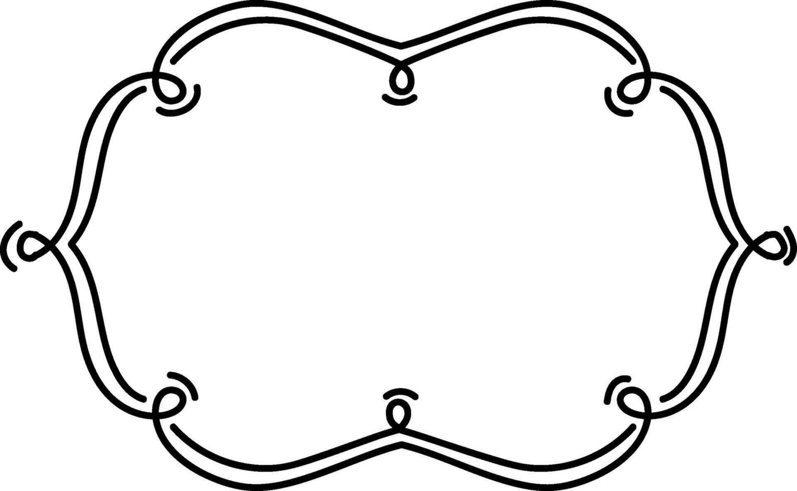 Elegant Ornate Frame Lined Style vector