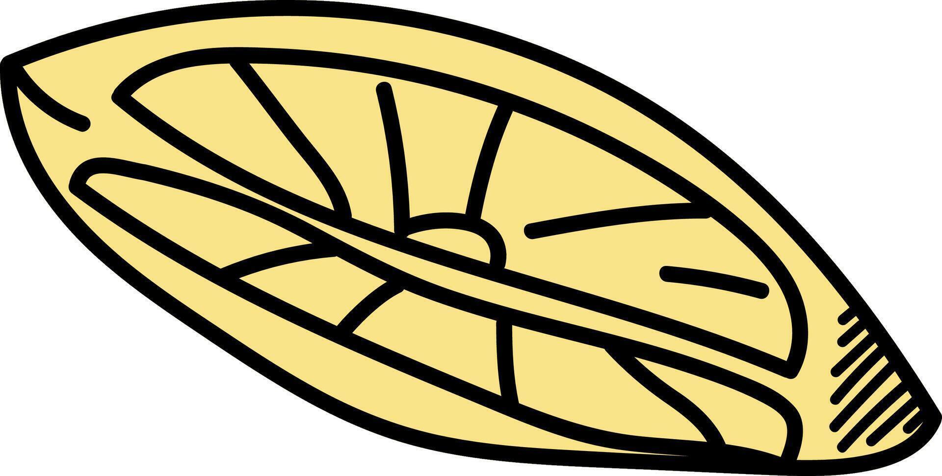 Stylized Citrus Fruit Slice vector