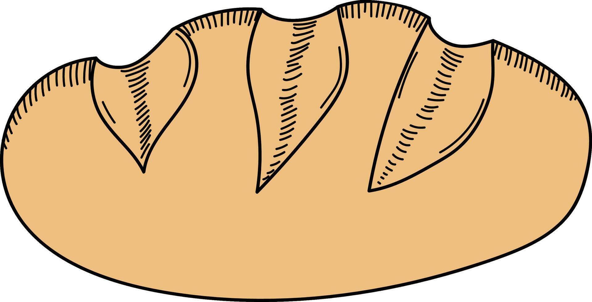 Rustic Loaf Sketch vector