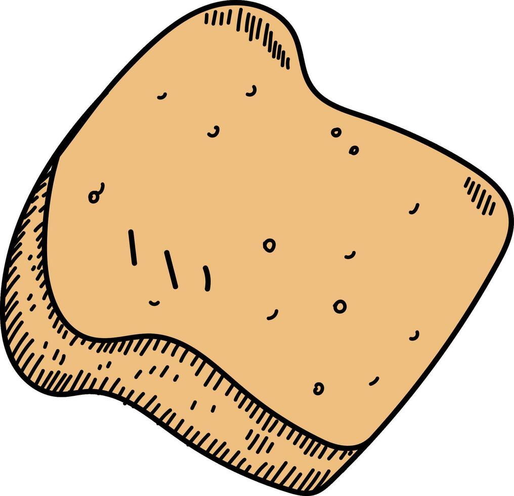 HandDrawn Slice of Bread vector