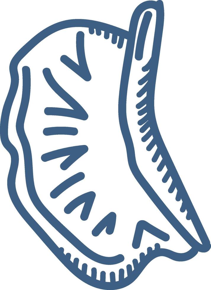 Hand-Drawn Oyster Outline vector