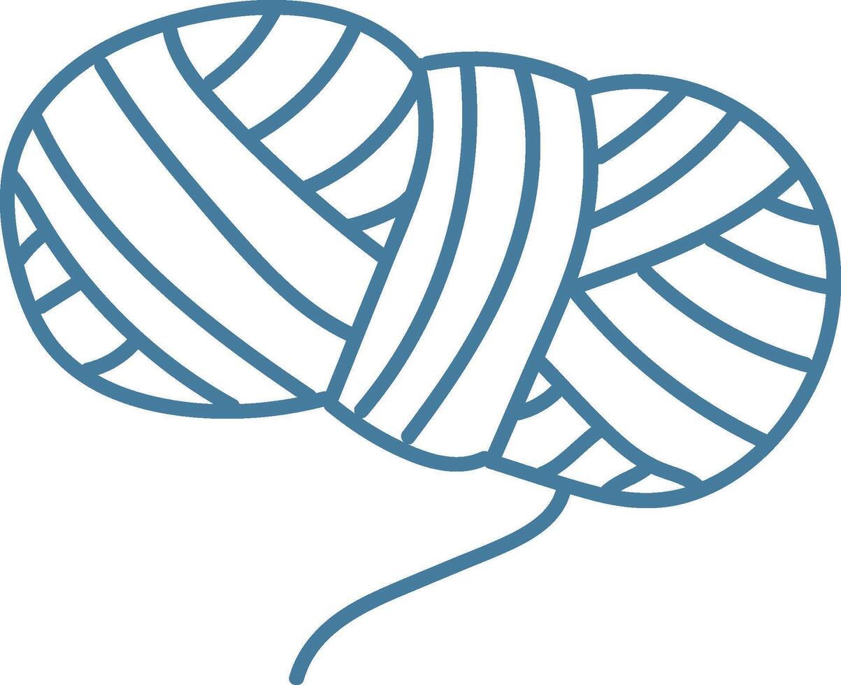 Yarn Ball with Loose Strand vector