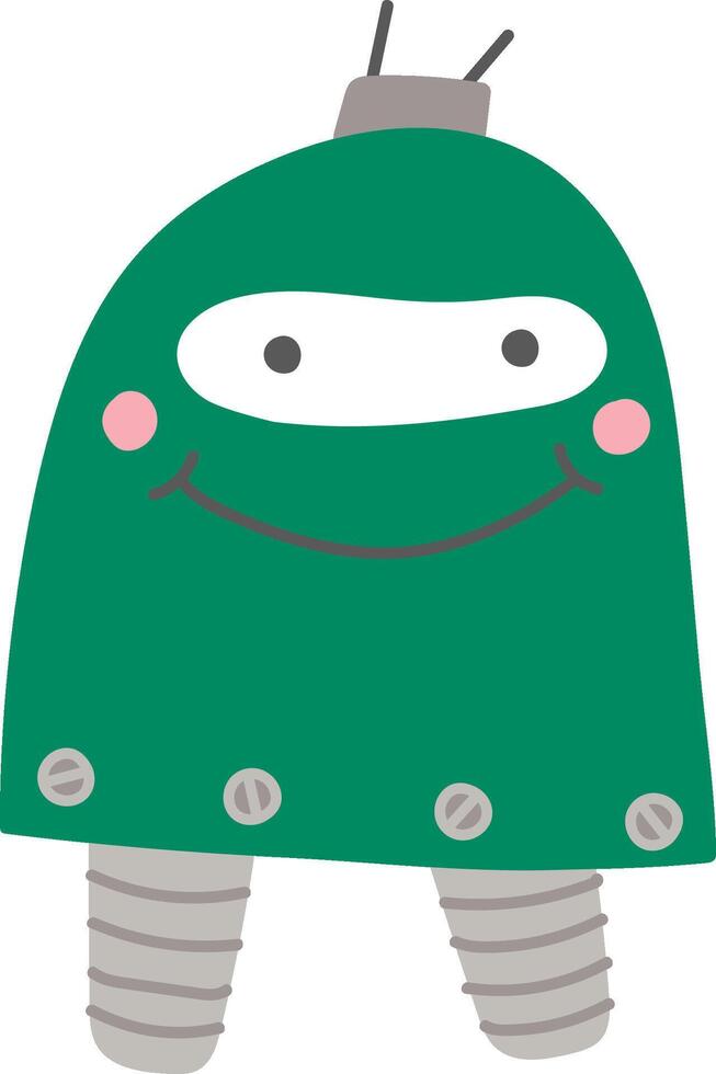 Cute Robot with Antennas vector