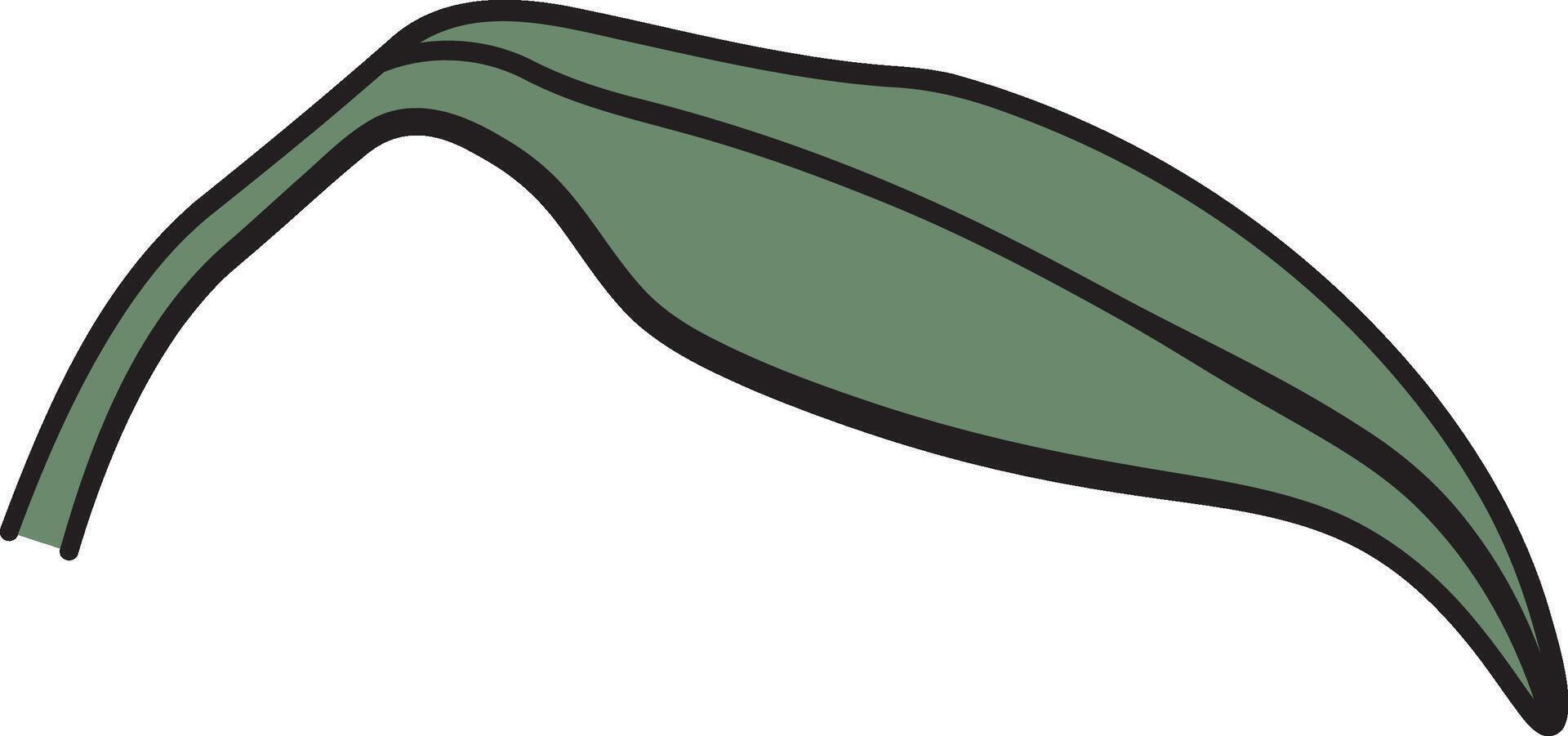 Single Peony Leaf vector