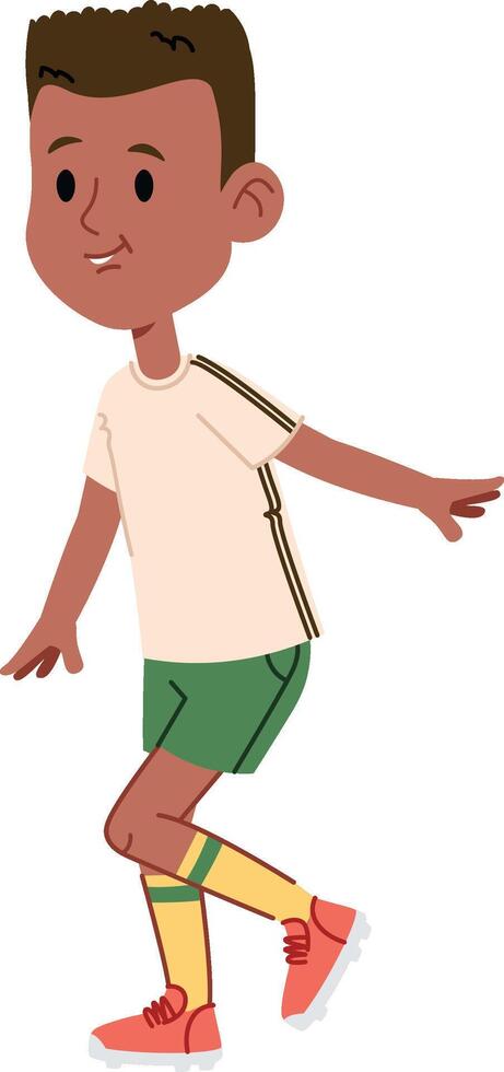 Young Soccer Player in Action vector