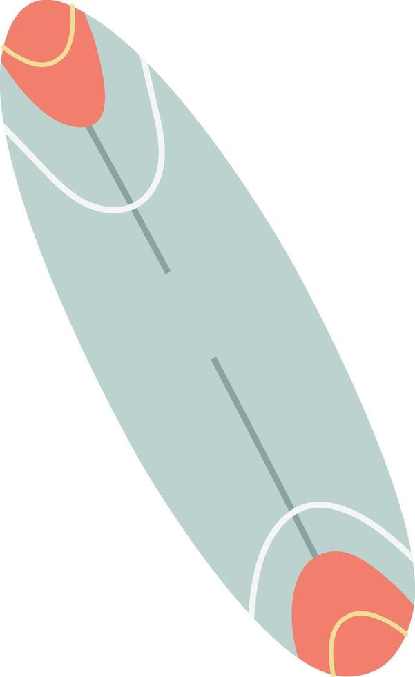 Surfboard with Abstract Patterns vector