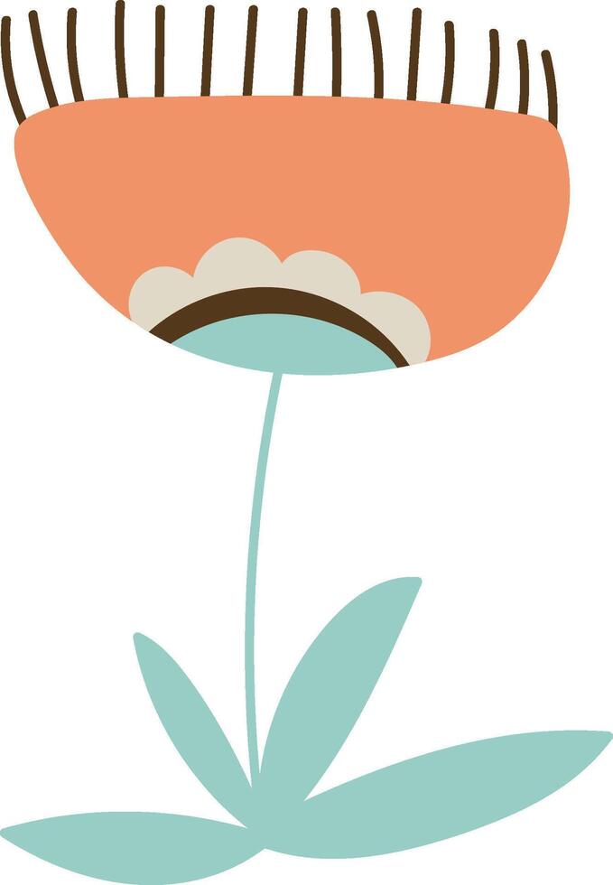 Folk Abstract Flower Floral Design vector