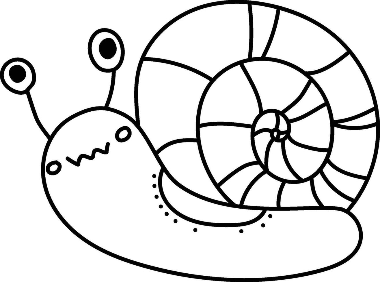 Snail Shell Spiral Cartoon vector