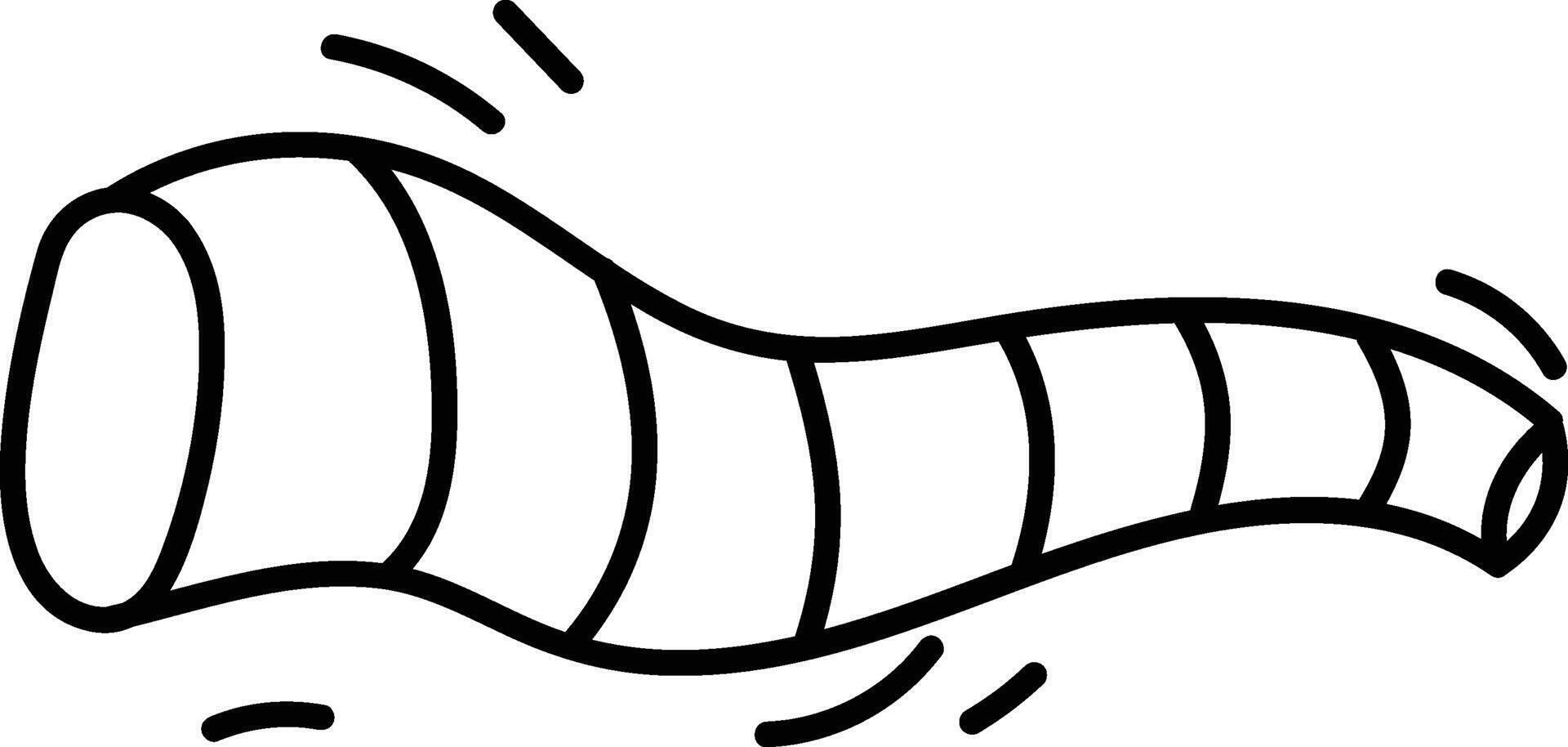 Wind Direction Horn Doodle vector