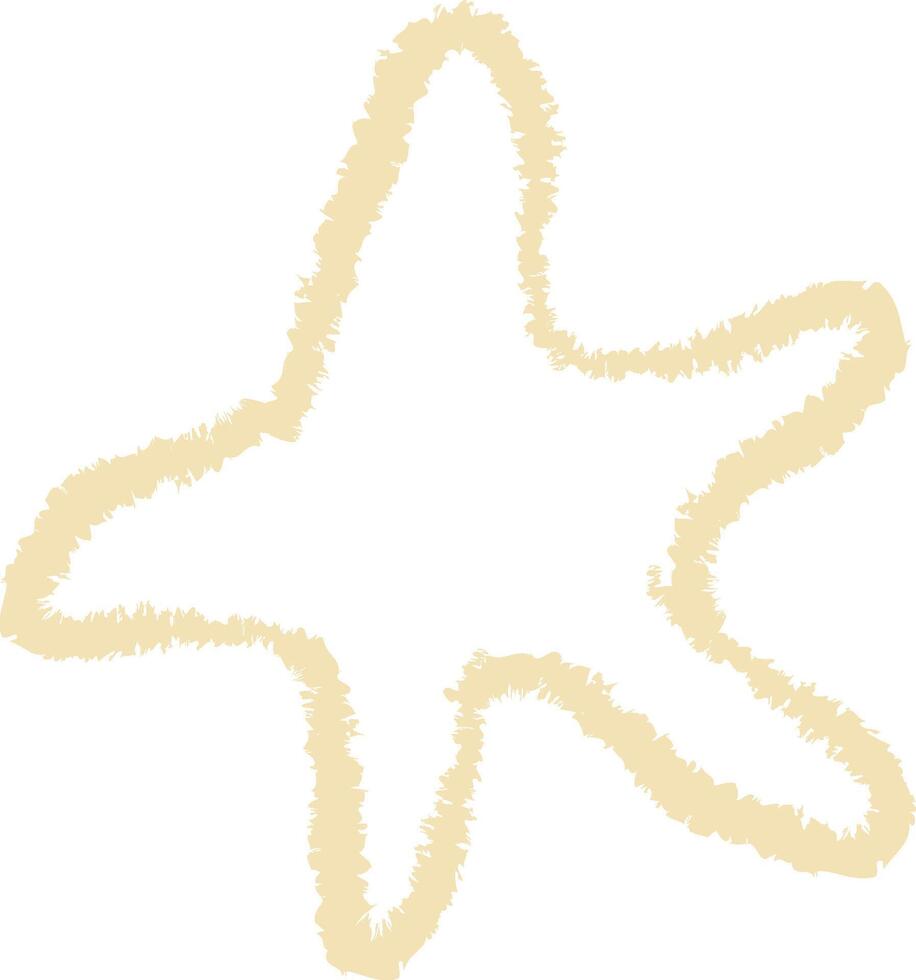 Fuzzy Star Outline vector