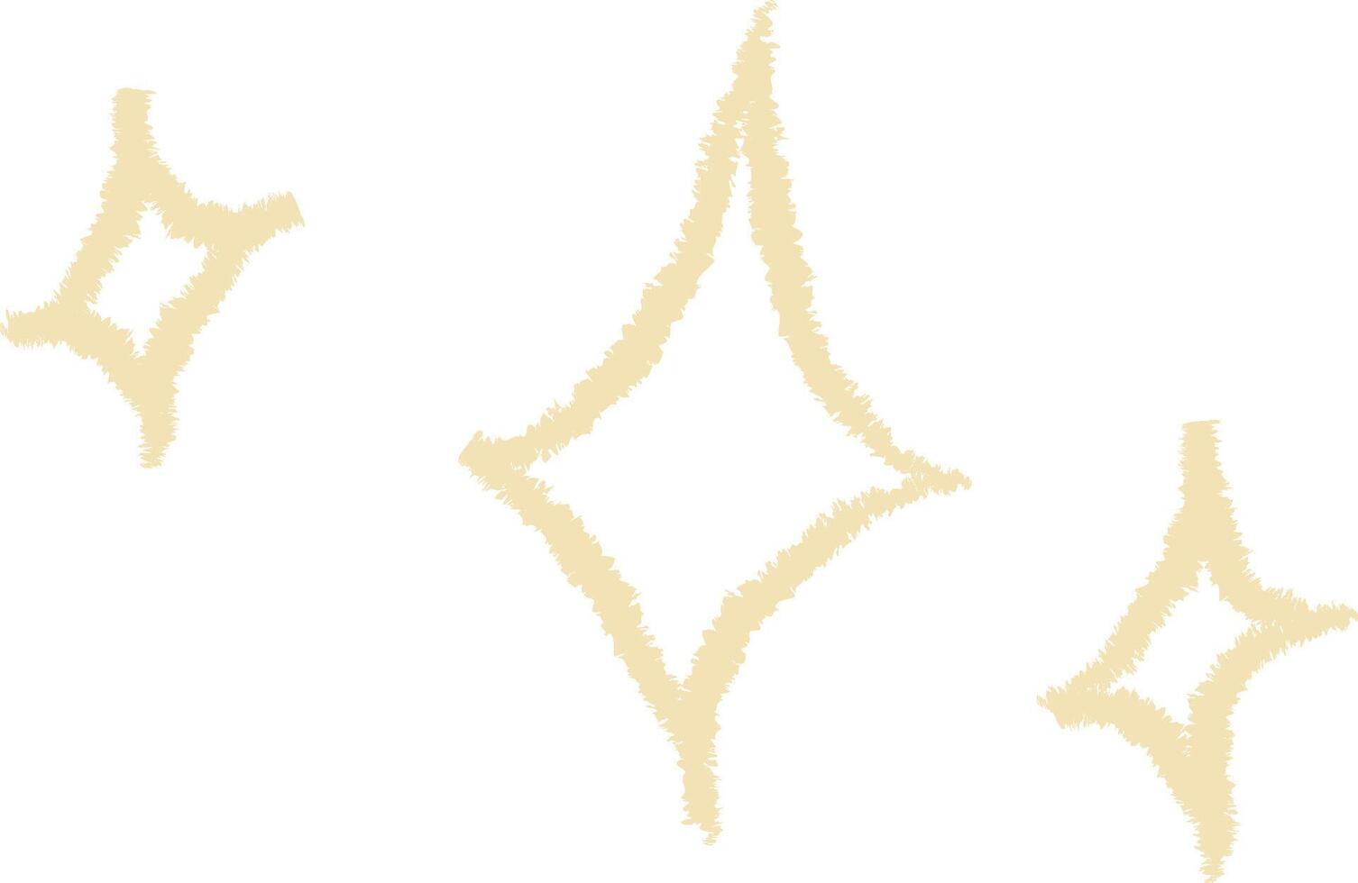 Hand-Drawn Sparkling Stars vector