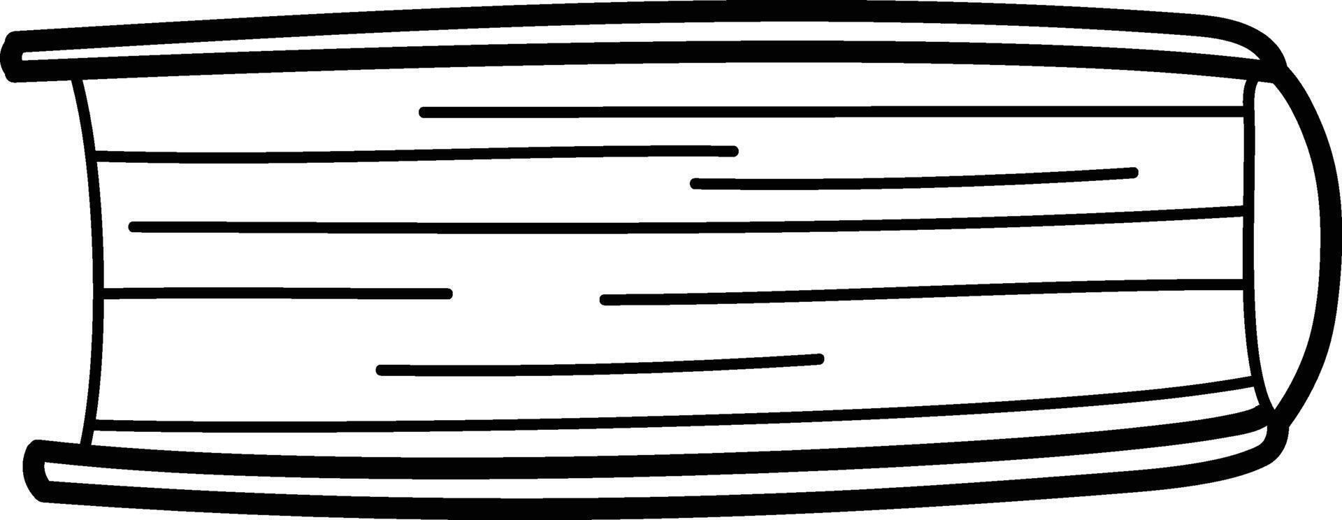 Outline of a Closed Book vector