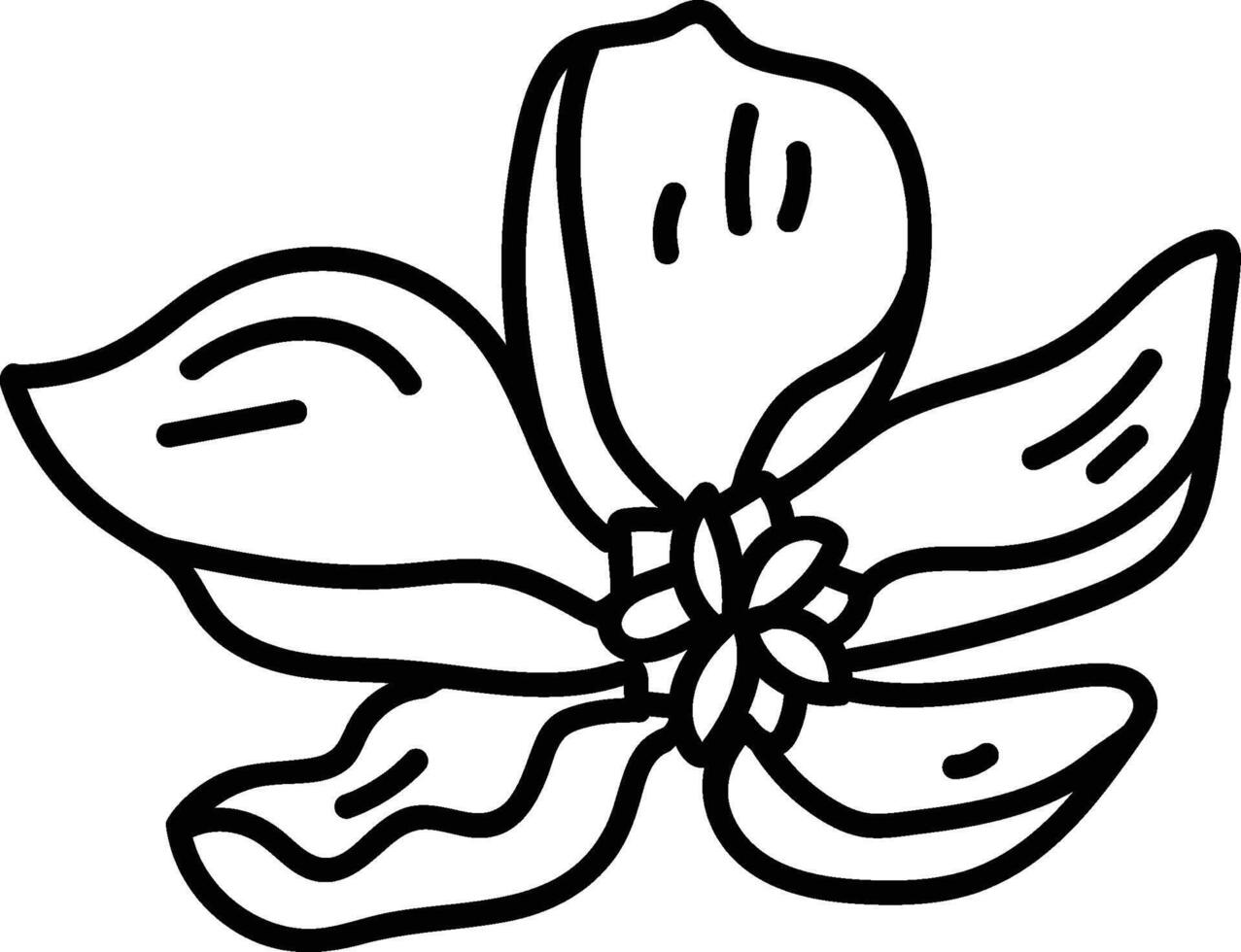 Line Art Flower Blossom vector