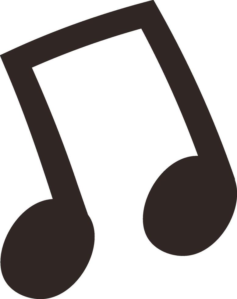 Musical Note Symbol Design vector