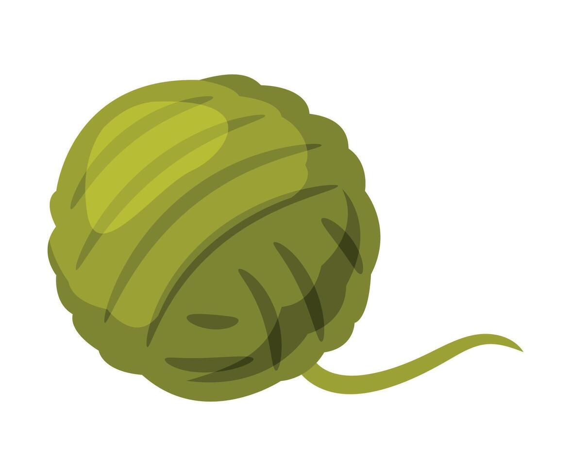 Ball of Yarn Toy fo Cats, Pet Stuff Cartoon Style Illustration on White Background vector