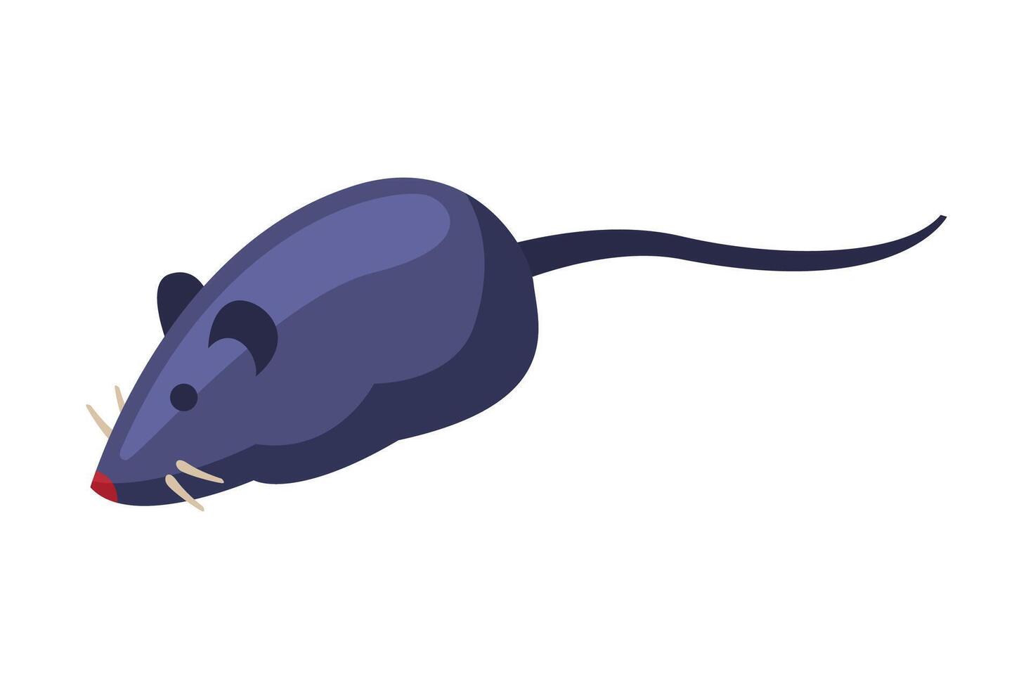 Mouse Toy, Pet Cat Stuff Cartoon Style Illustration on White Background vector