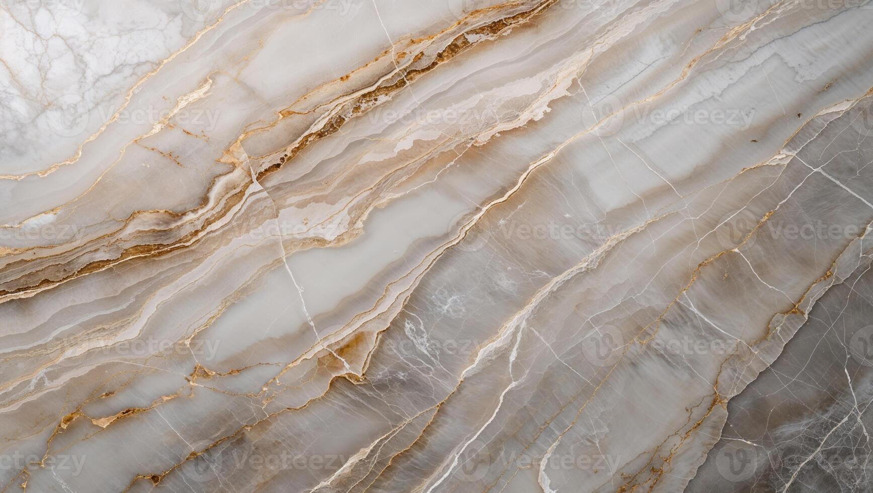 Detailed closeup reveals an abstract veined pattern of polished stone. photo