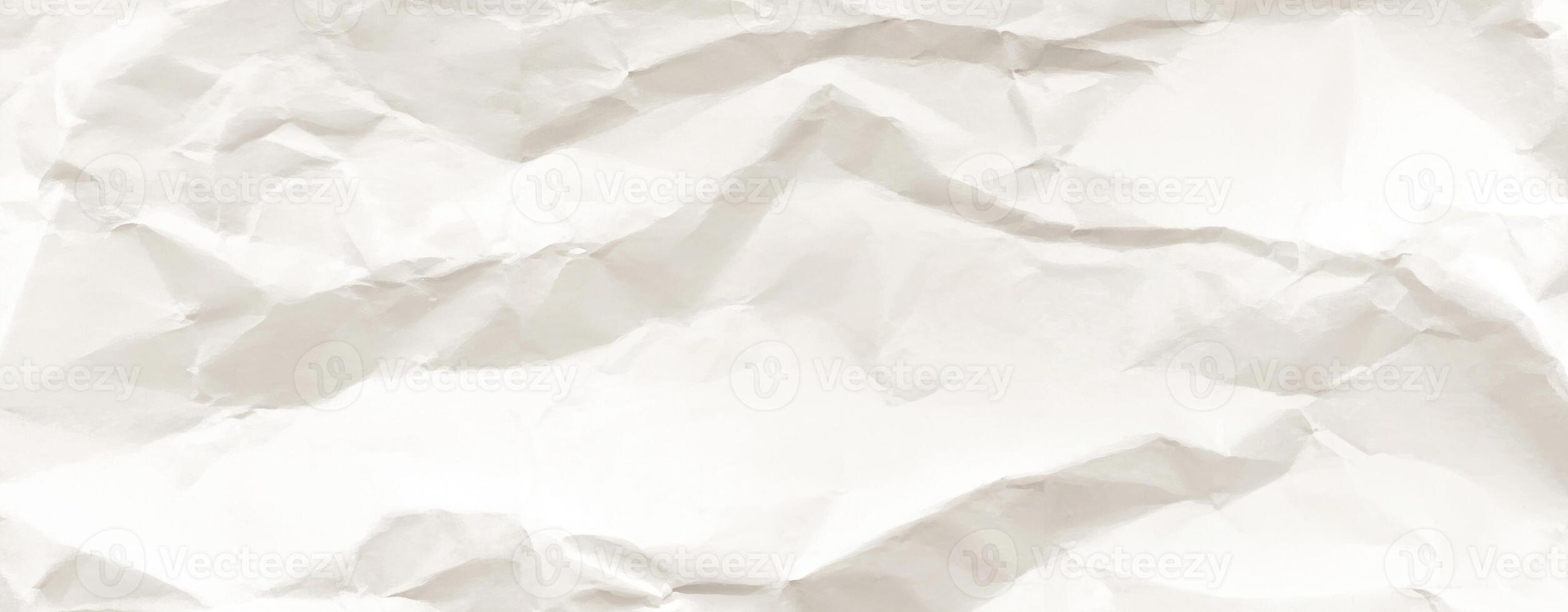 Crumpled white paper texture with soft lighting and natural folds, perfect for design or vintage backdrops photo