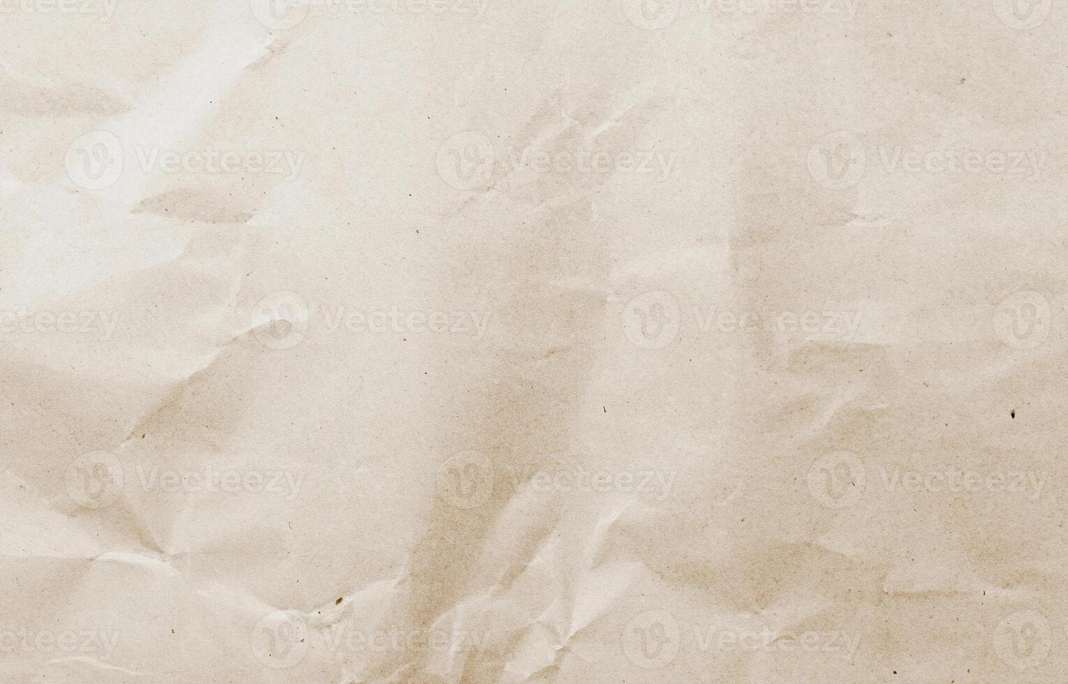 Crumpled Brown Kraft Paper Texture photo
