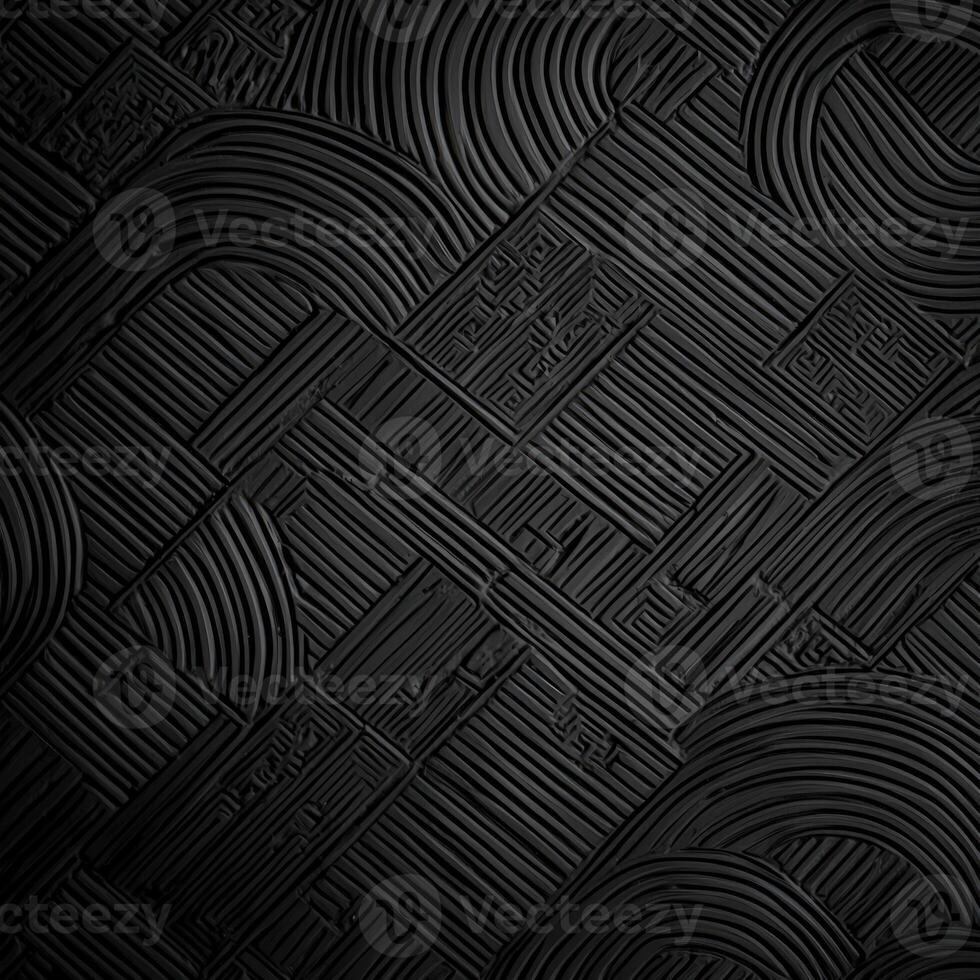 Black background with a pattern of black lines photo