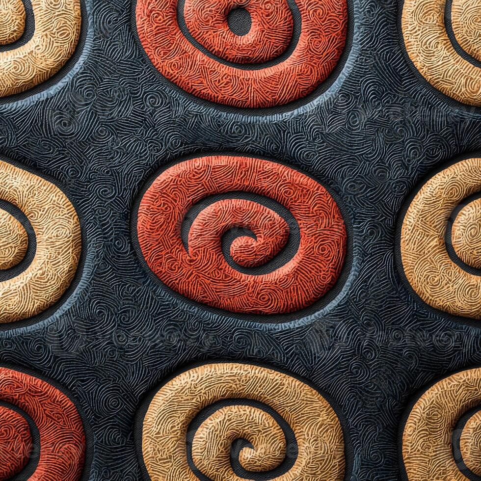 A close up of a pattern of swirls photo