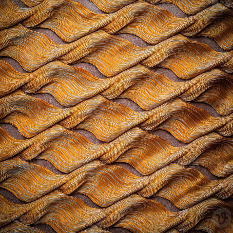 A close up of a wavy pattern made of wood photo