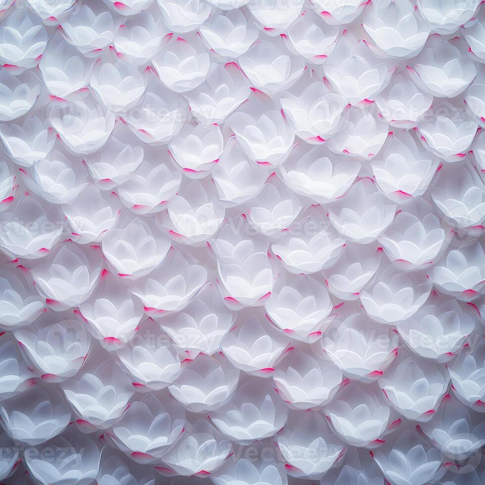 A close up of a bunch of white flowers photo