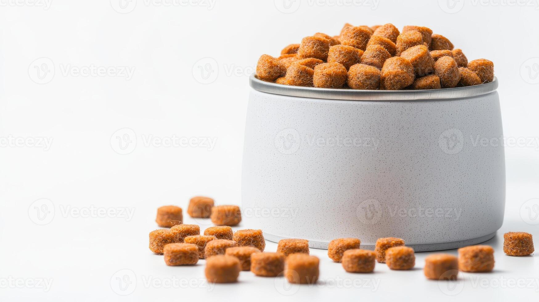 A can of corn flakes is filled with small pieces photo