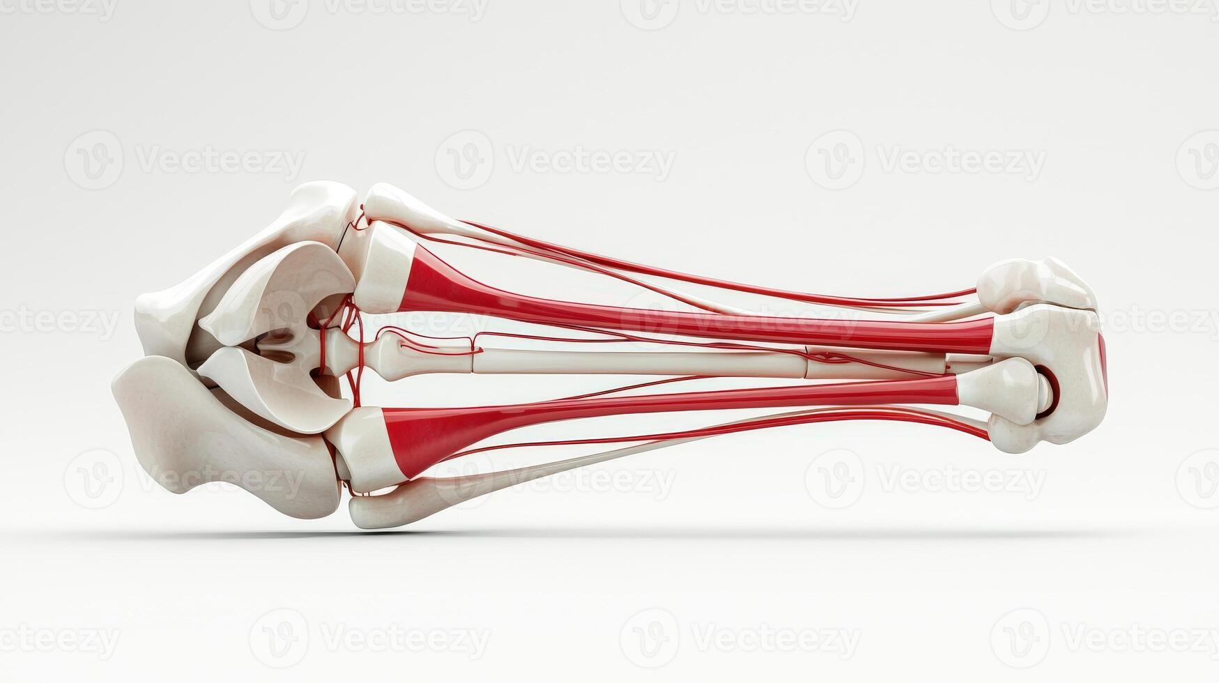 The muscles of the knee are shown in this image photo