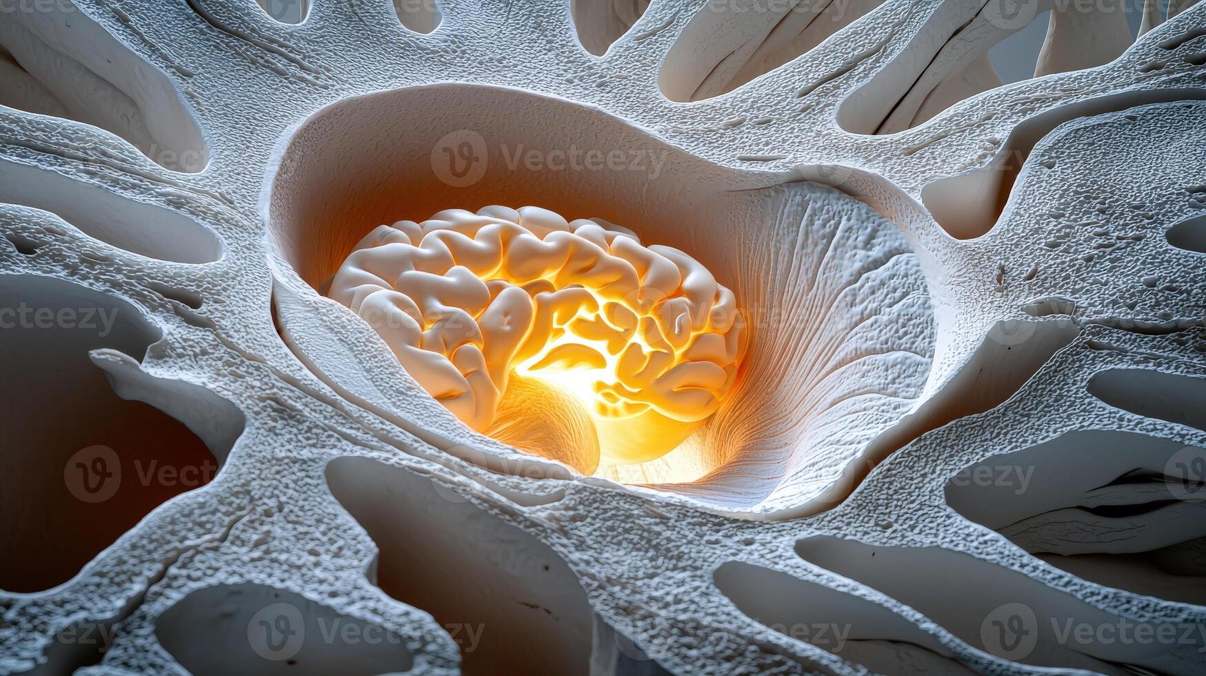 A close up of a flower with a light coming from it photo