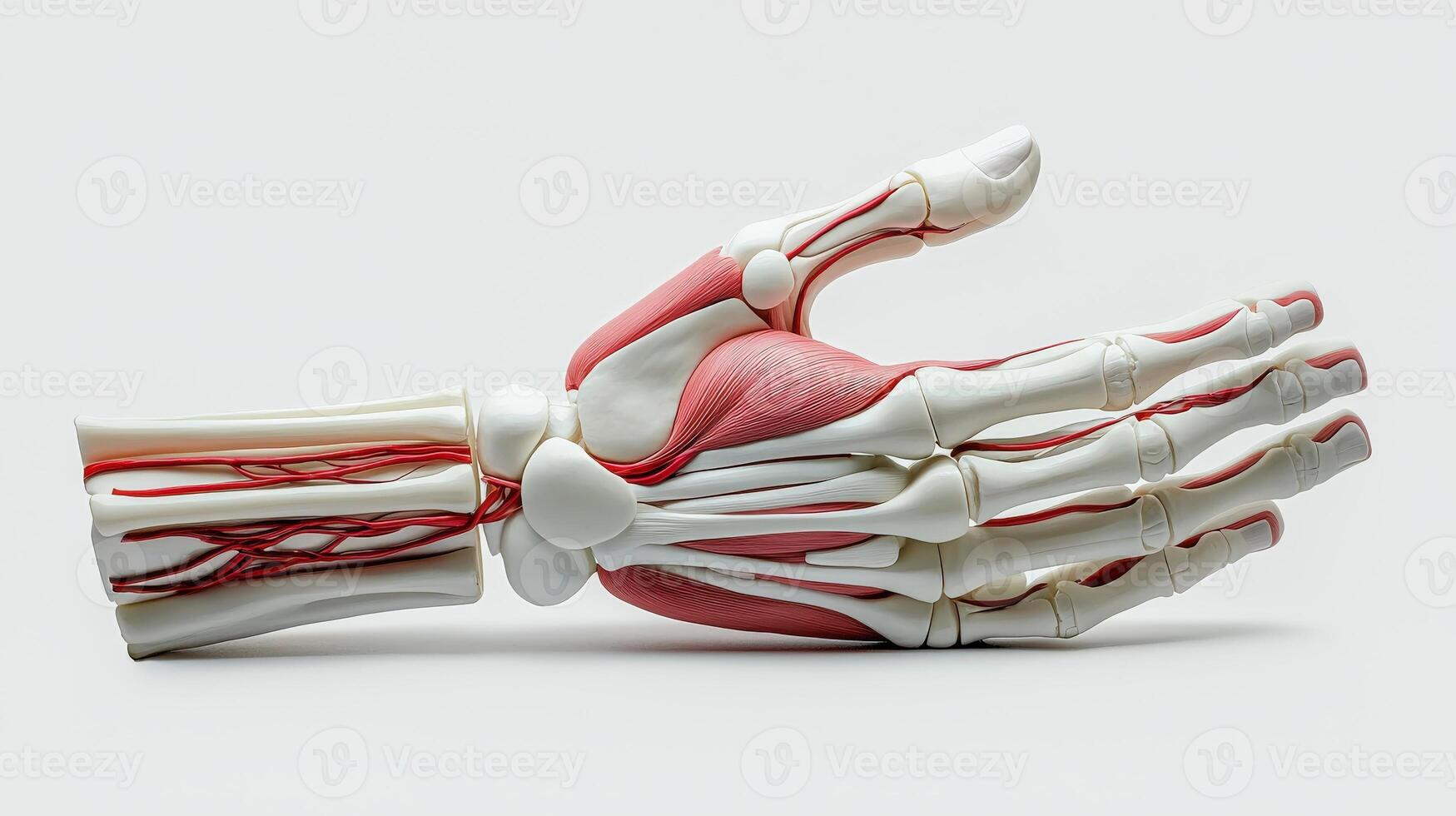 A model of a hand with a hand and arm photo