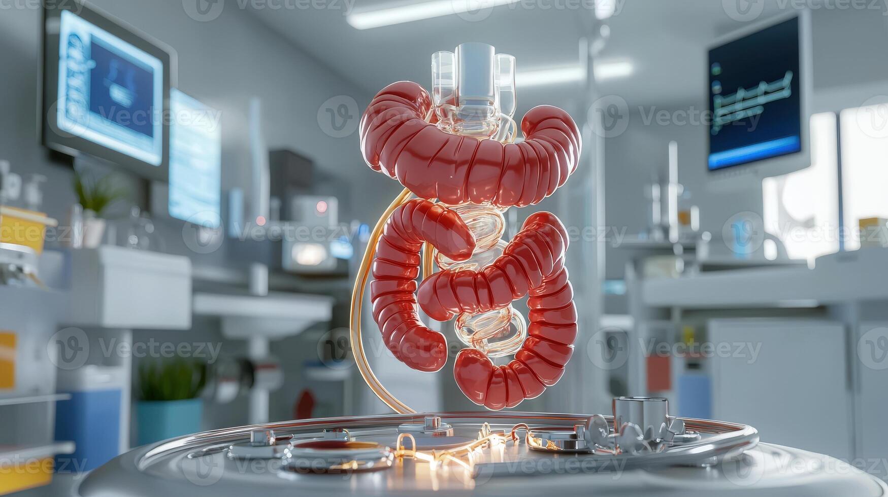 A 3d image of a large intestine photo