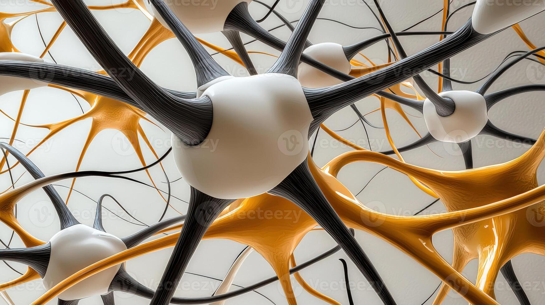 A close up of a bunch of neurons photo