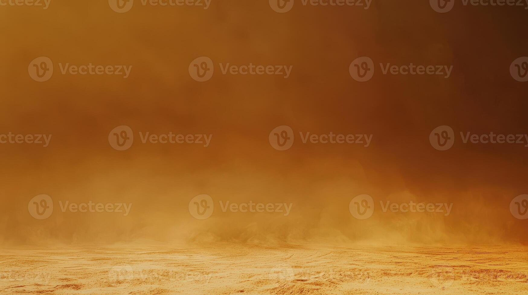 A desert scene with a man walking through the sand photo