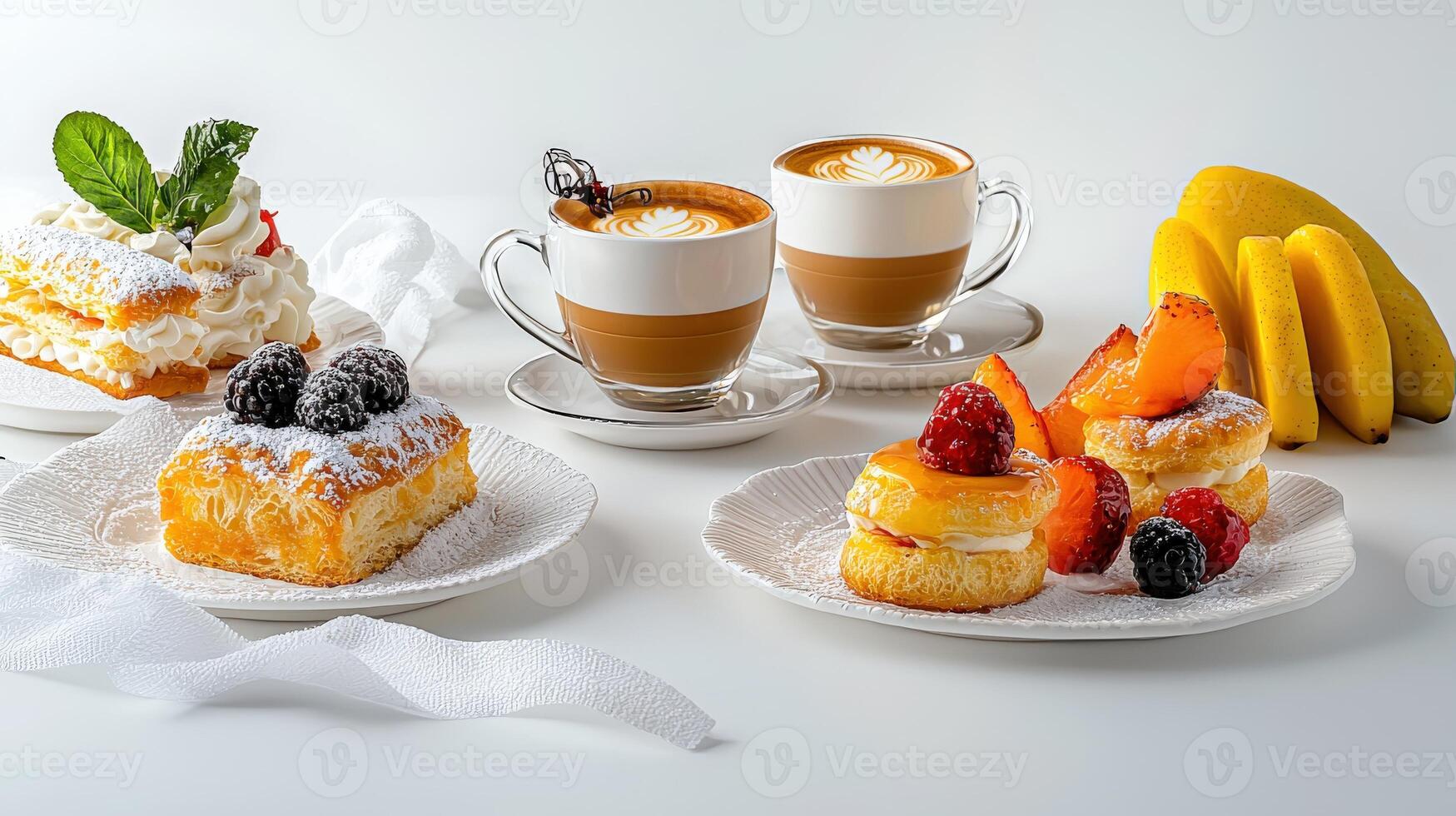 A table with a bunch of food on it photo