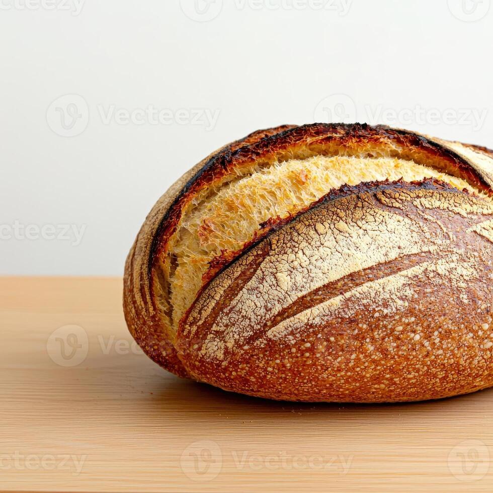 A loaf of bread sitting on a table photo