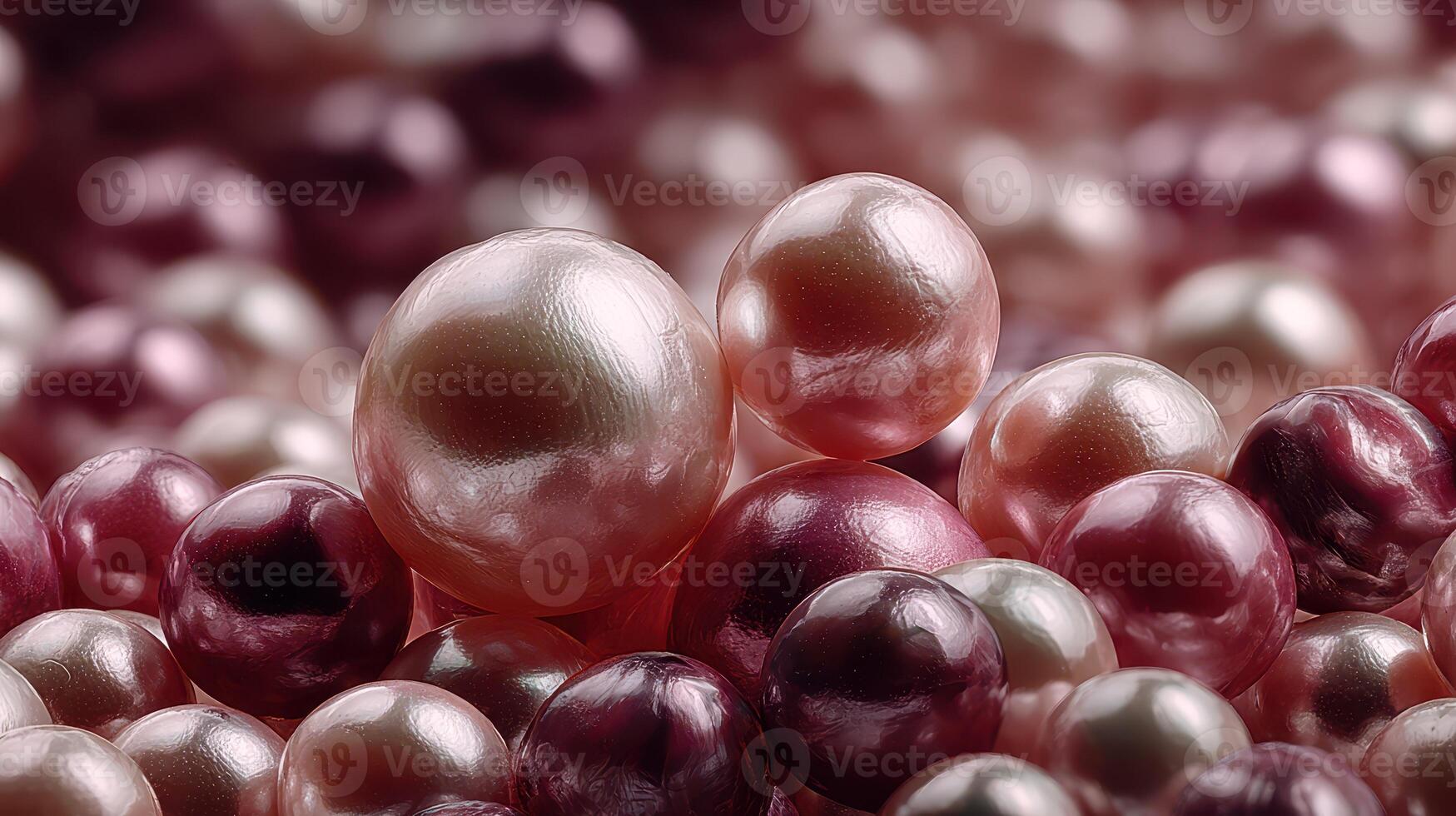 Colorful pearls scattered across a textured background creating an elegant visual display of natural beauty and luxury photo