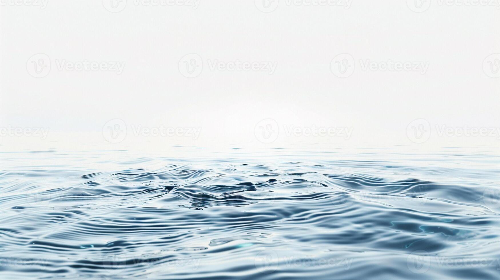 The image is of a calm ocean with a white background photo