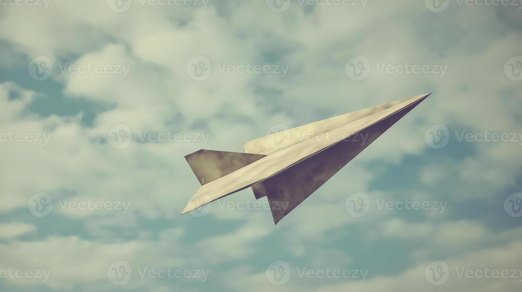 Paper Airplane in the Sky photo