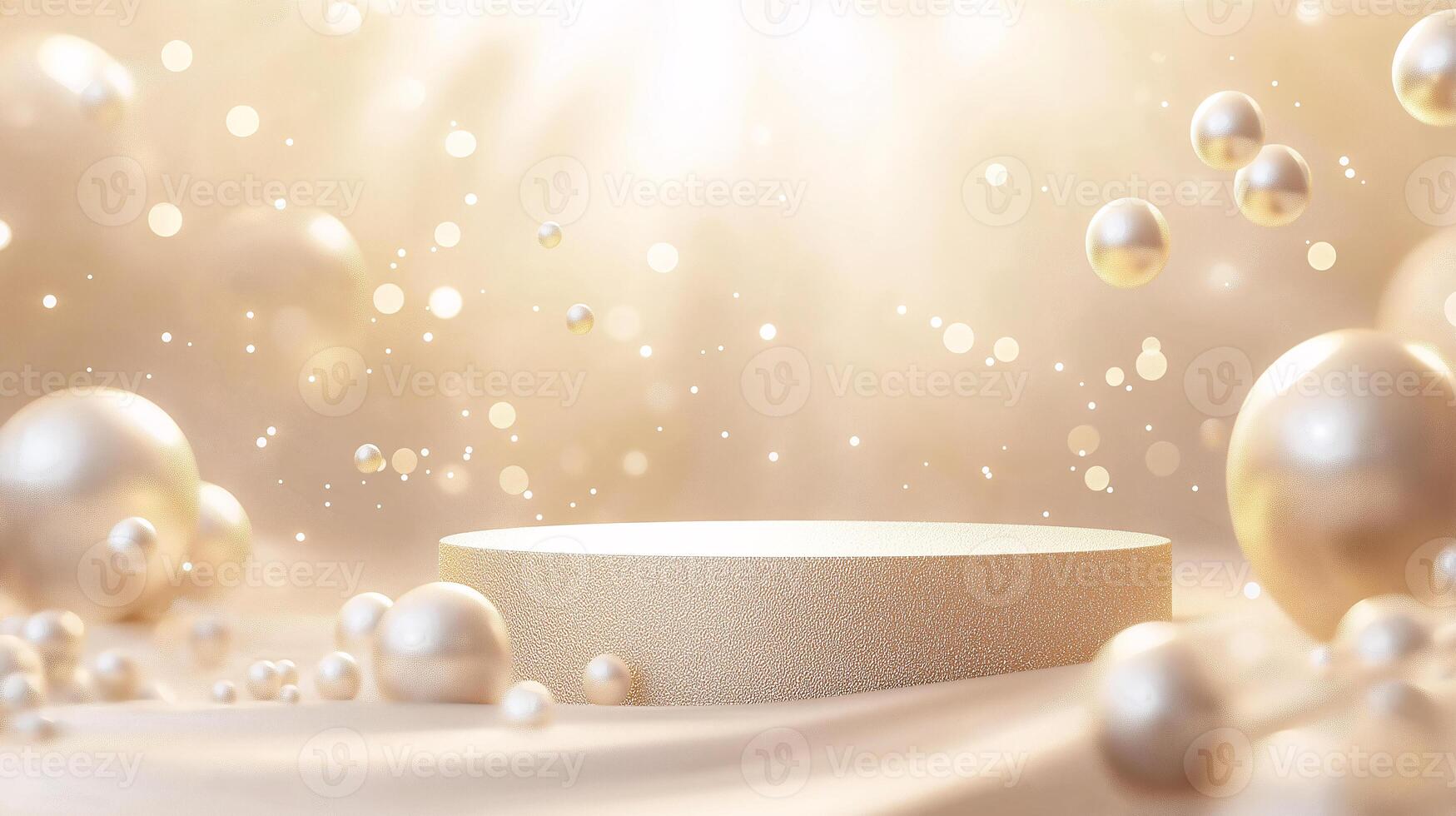 A gold and white background with a large gold and white sphere in the center photo