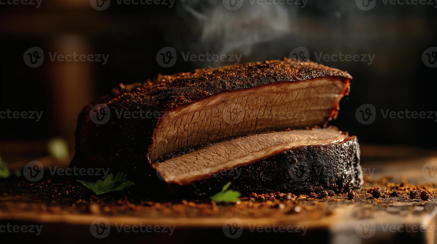 Smoked Brisket Brilliance Barked, Juicy, and Bold photo