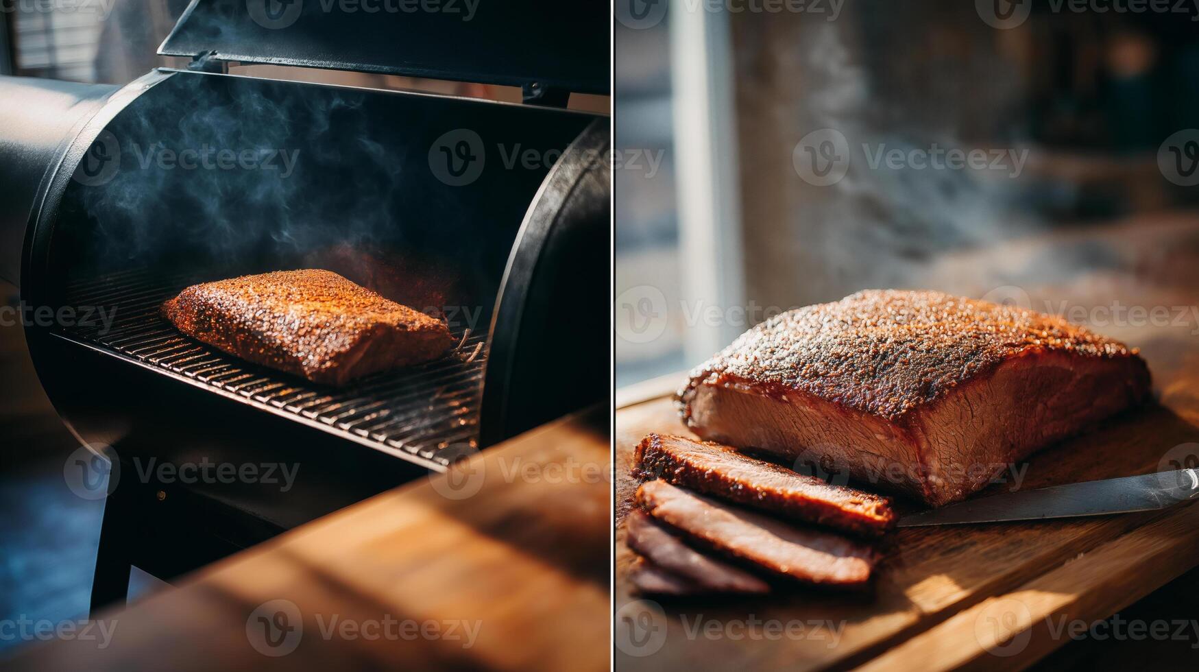 Authentic Smoked Brisket From Smoker to Serving Board photo