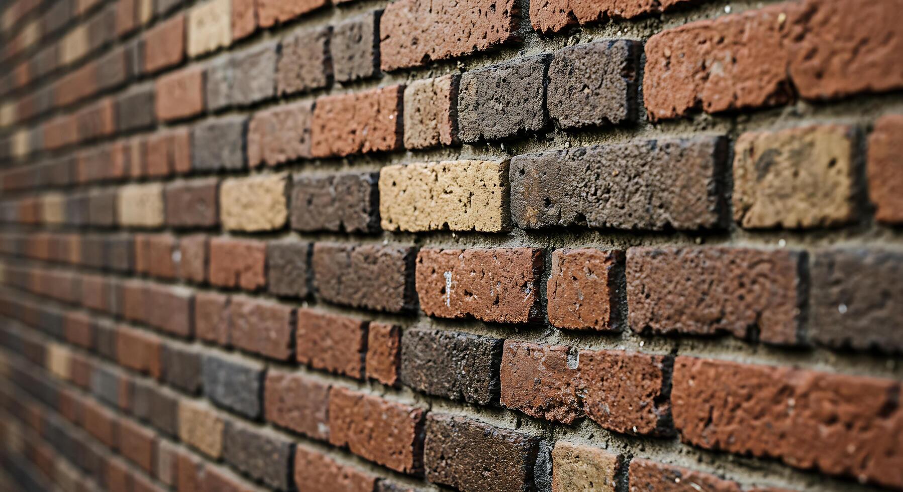 A brick wall is shown in this photo